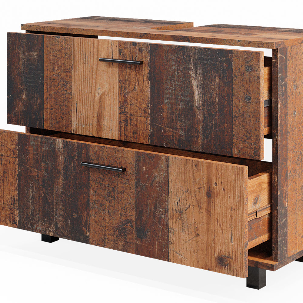 Vicco Set di mobili da bagno Rovere rustico 3 parti