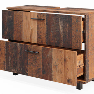 Vicco Set di mobili da bagno Rovere rustico 3 parti