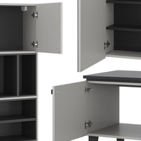 Vicco Set di mobili da bagno Grigio 4 parti