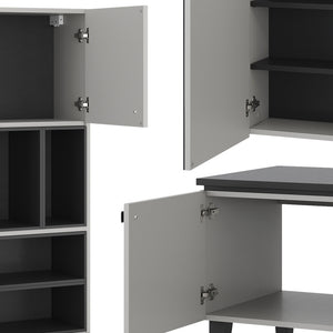 Vicco Set di mobili da bagno Grigio 4 parti