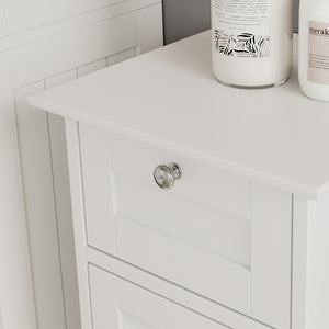 Vicco Mobiletto bagno Bianco 32 x 87 cm con anta e cassetto