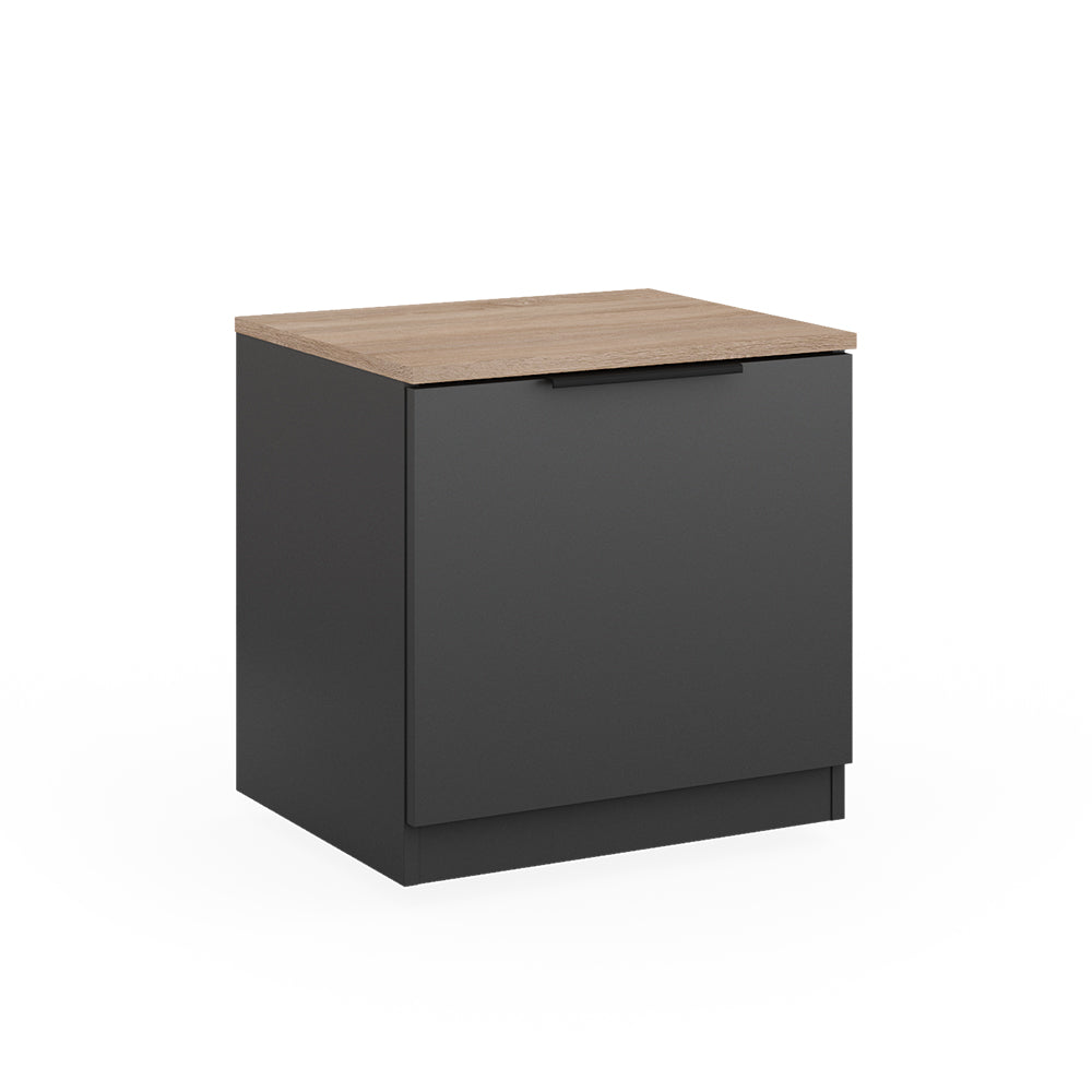 Vicco Comodino camera da letto Antracite 50 x 50 cm