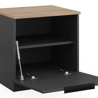 Vicco Comodino camera da letto Antracite 50 x 50 cm