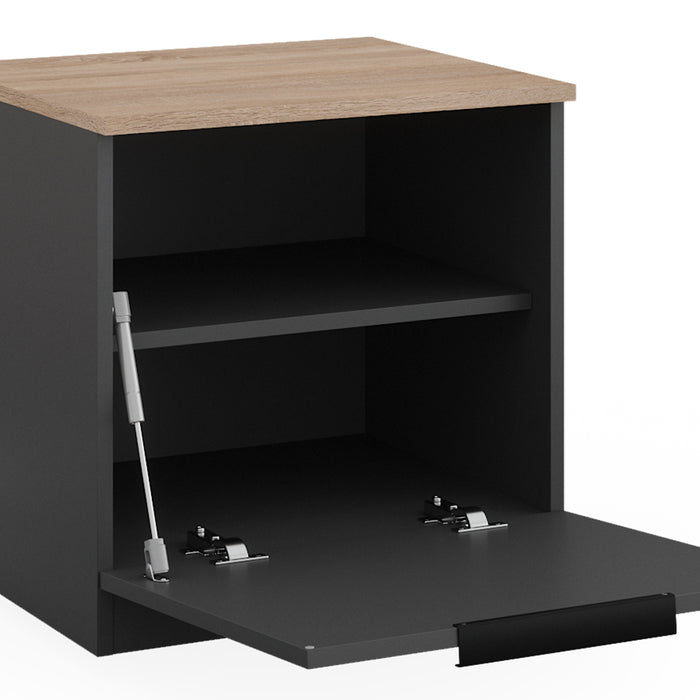 Vicco Comodino camera da letto Antracite 50 x 50 cm