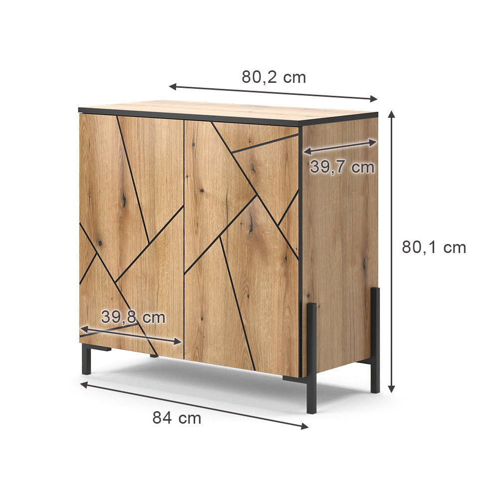 Vicco Credenza Rovere 84 x 80.1 cm
