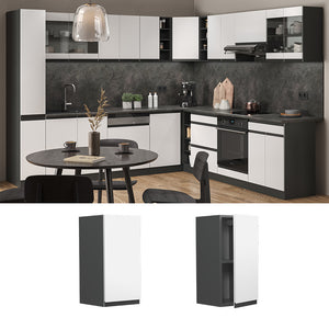 Vicco Pensile da cucina Bianco 30 cm Forma a J