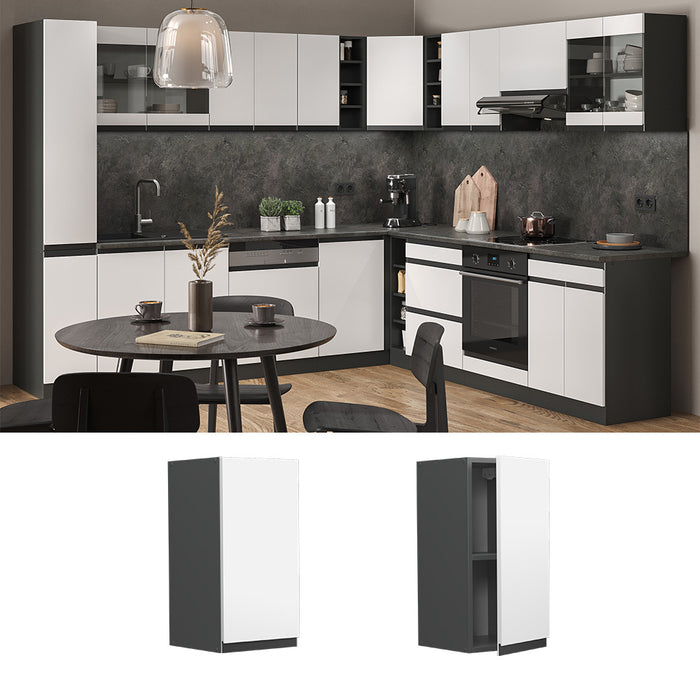 Vicco Pensile da cucina Bianco 30 cm Forma a J