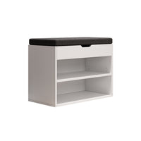 Vicco Panca scarpiera da ingresso Bianco 60 x 45 cm con ripiano