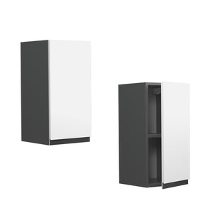 Vicco Pensile da cucina Bianco 30 cm Forma a J