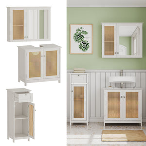 Vicco Set di mobili da bagno Bianco 3 pezzi