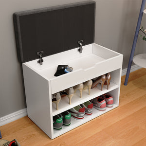 Vicco Panca scarpiera da ingresso Bianco 60 x 45 cm con ripiano