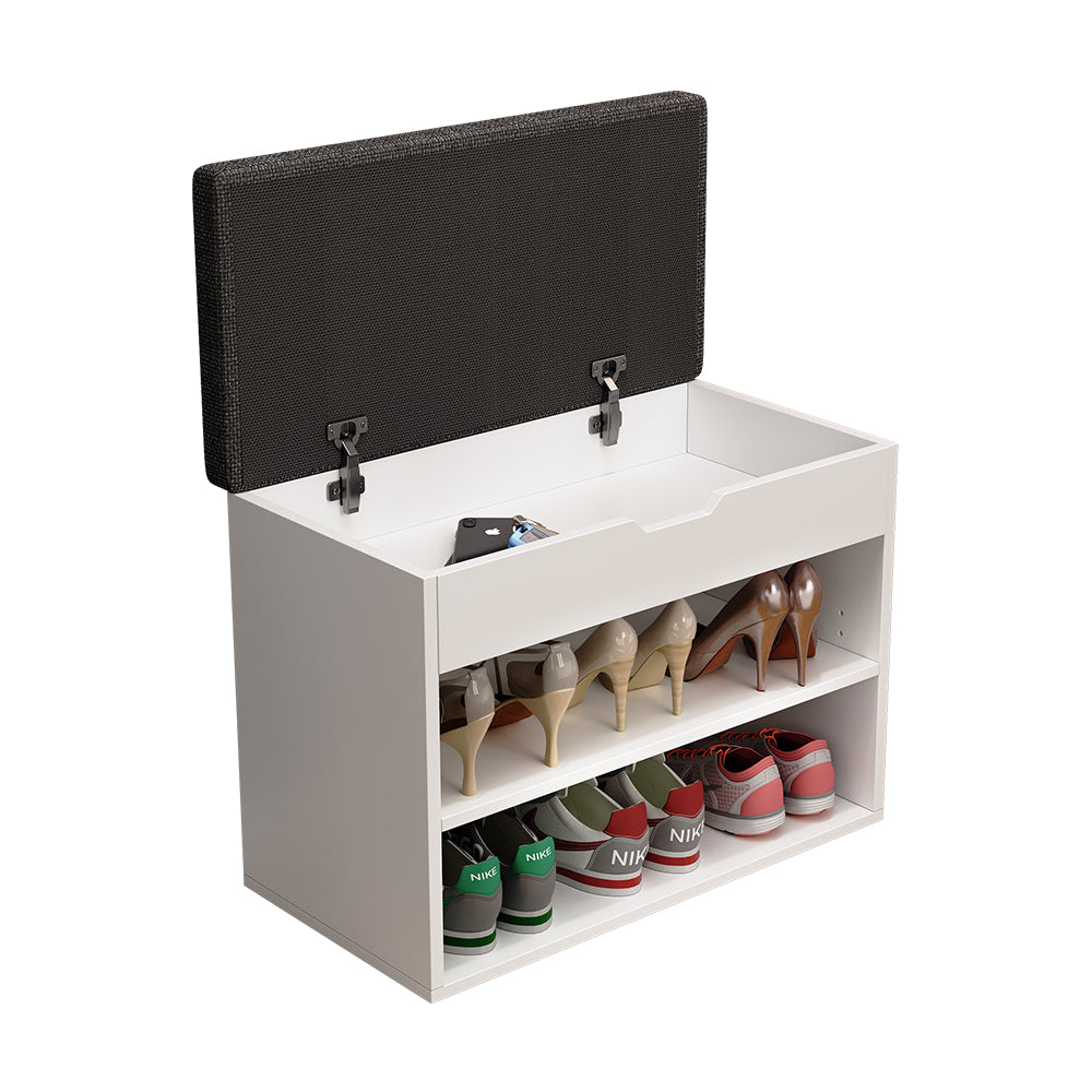 Vicco Panca scarpiera da ingresso Bianco 60 x 45 cm con ripiano