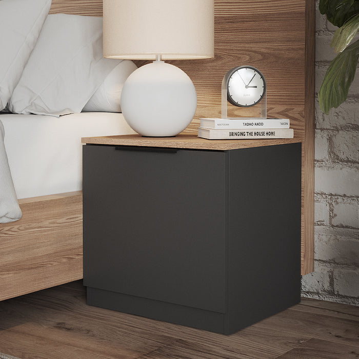 Vicco Comodino camera da letto Antracite 50 x 50 cm Set di 2