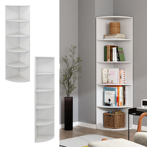 Vicco Libreria Bianco 40 x 180 cm con 5 scomparti