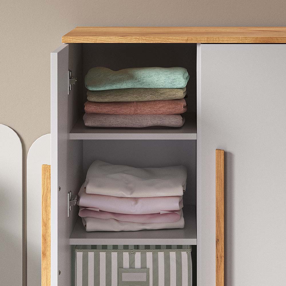 Vitalispa Guardaroba per bambini Bianco 53.4 x 120 cm