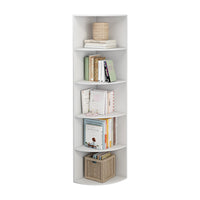 Vicco Libreria Bianco 40 x 180 cm con 5 scomparti
