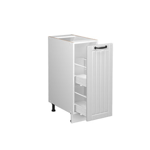 Vicco Armadio cucina dispensa alto Bianco casa di campagna 30 cm , PL Rovere