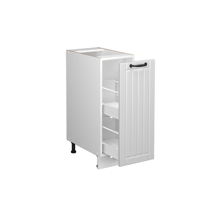 Vicco Armadio cucina dispensa alto Bianco casa di campagna 30 cm , PL Antracite
