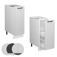 Vicco Armadio cucina dispensa alto Bianco casa di campagna 30 cm , PL Rovere