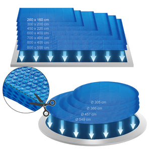 OK-Living Telo termico piscina Blu 260 cm Robusto telone My Solar da 400µ