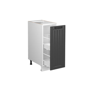 Vicco Armadio cucina dispensa alto Antracite casa di campagna 30 cm , PL Rovere