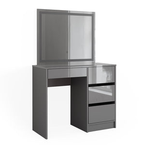 Vicco Set da tavolo per il trucco Grigio 40 cm con specchio a LED