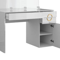 Vicco Tavolo da toeletta Bianco 115 cm con illuminazione a LED