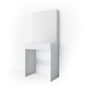 Comodino Vicco bianco, con specchio, 68 cm