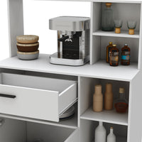 Vicco Mobile cucina dispensa Bianco 90 cm