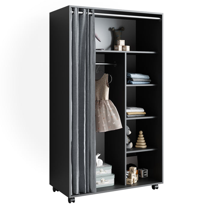 Vicco Armadio multifunzione Grigio 100 x 168 cm