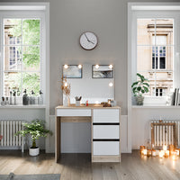 Vicco Tavolo da toeletta Sonoma 40 cm con illuminazione a LED