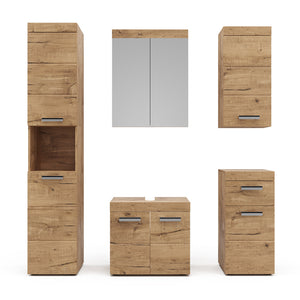 Vicco Set mobili bagno Quercia Wotan 5 parti