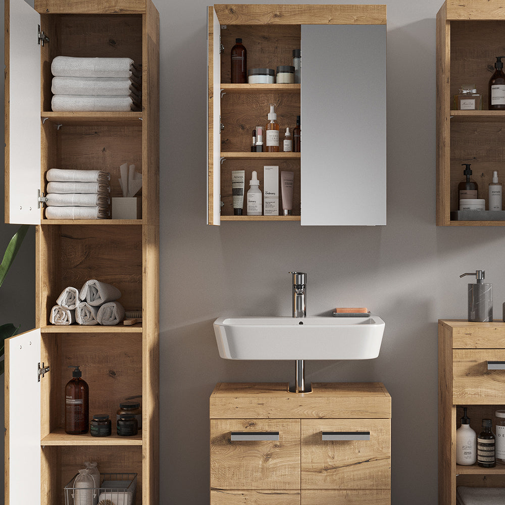 Vicco Set mobili bagno Quercia Wotan 5 parti