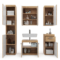 Vicco Set mobili bagno Quercia Wotan 5 parti