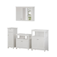 Vicco Set di mobili da bagno Bianco 4 pezzi, opzione 2