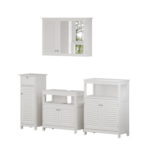 Vicco Set di mobili da bagno Bianco 4 pezzi, opzione 2