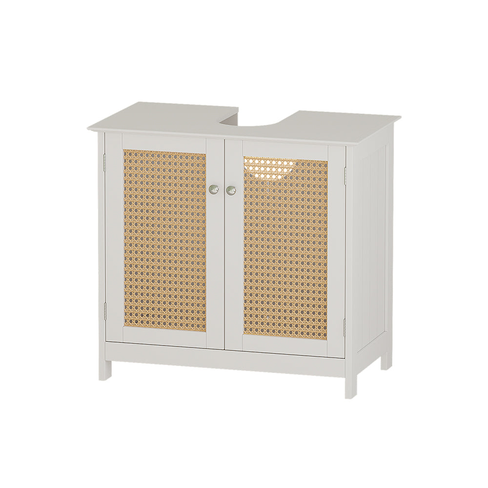 Vicco Mobile sottolavabo per bagno Bianco 60 x 58 cm con 2 porte