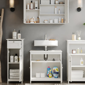 Vicco Set di mobili da bagno Bianco 4 pezzi, opzione 2