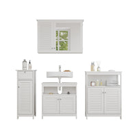 Vicco Set di mobili da bagno Bianco 4 pezzi, opzione 2