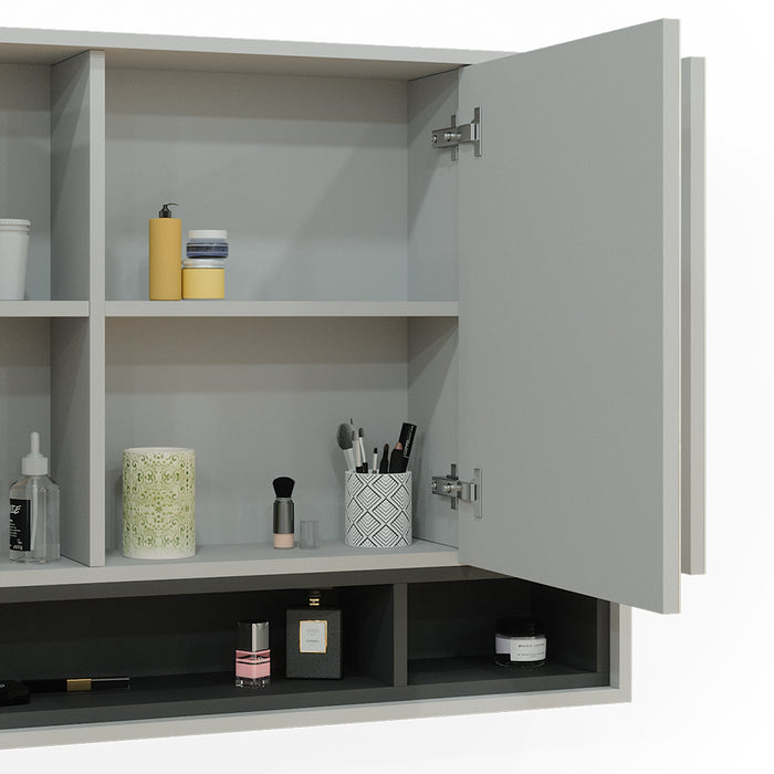 Vicco Specchio contenitore bagno Grigio/antracite 80 x 72 cm