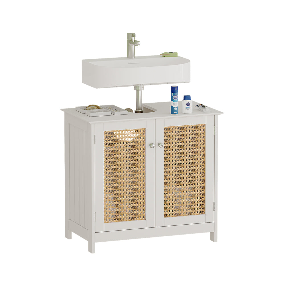 Vicco Mobile sottolavabo per bagno Bianco 60 x 58 cm con 2 porte