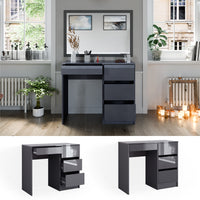 Vicco Tavolo da toeletta Antracite 40 cm con 4 cassetti