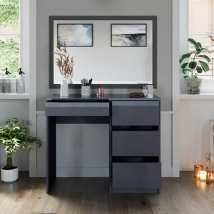 Vicco Tavolo da toeletta Antracite 40 cm con 4 cassetti