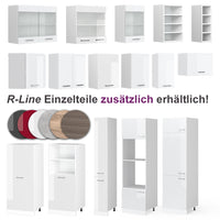 Vicco Cucina angolare completa Bianco/bianco lucido 267 x 167 cm , PL Marmo