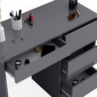 Vicco Tavolo da toeletta Antracite 40 cm con 4 cassetti
