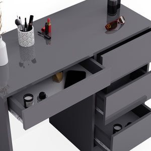Vicco Tavolo da toeletta Antracite 40 cm con 4 cassetti