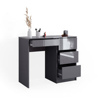 Vicco Tavolo da toeletta Antracite 40 cm con 4 cassetti