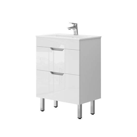 Vicco Set di mobili da bagno Bianco 2 parti, mobile base 60 cm