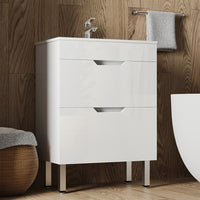 Vicco Set di mobili da bagno Bianco 2 parti, mobile base 60 cm