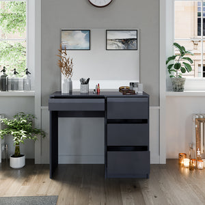 Vicco Tavolo da toeletta Antracite 40 cm con specchio